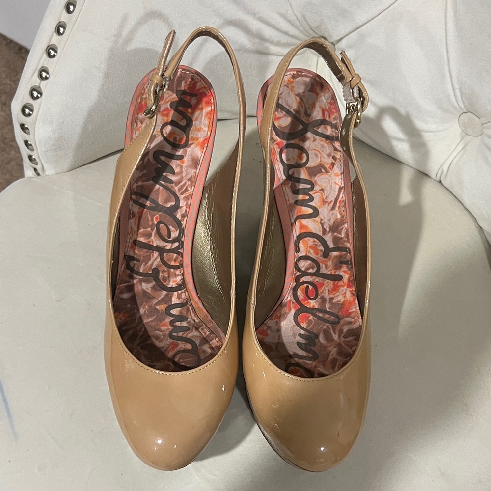 Sam Edelman Tan  Wedges,  like new
